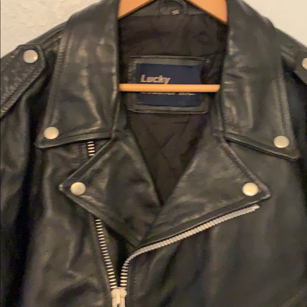 Black leather jack, Lucky Leather Inc. - Picture 2 of 6